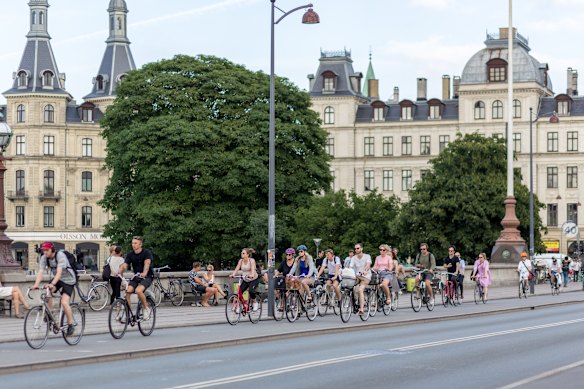 Copenhagen has hundreds of kilometres of cycle lanes.