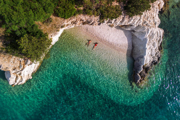 Filiatro Beach on Ithaca Island.