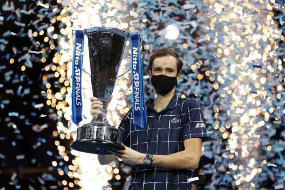 Victory in the season-ending tournament - held for the final time in London - is the biggest of Medvedev's career to date.