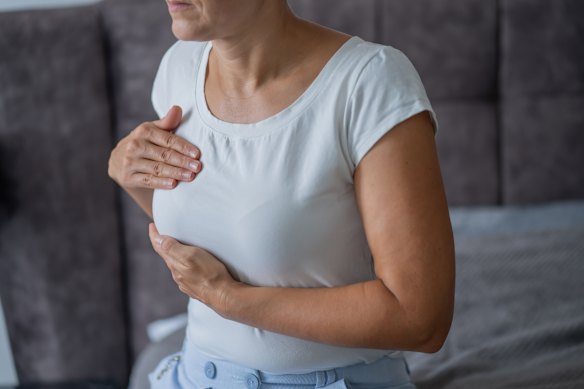 Experts say it’s important to know your own breasts, so any changes are noticed as soon as possible. 