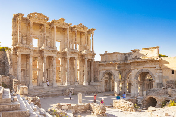 The Library of Celsus , Ephesus, Turkey.
