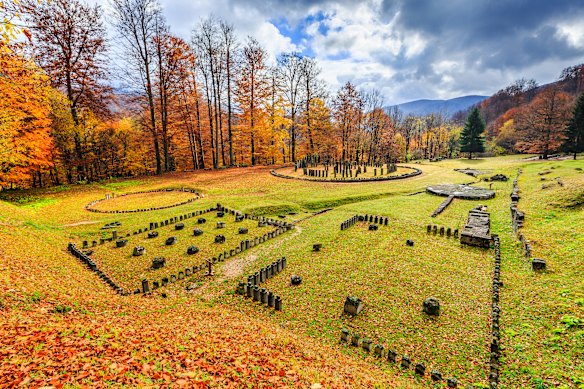 The archaeological site of Sarmizegetusa Regia.
