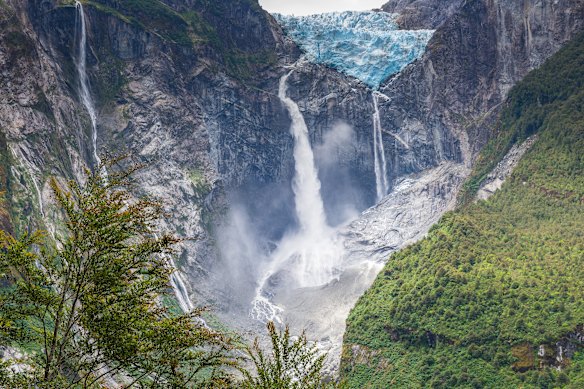 Hanging Glacier of Queulat National Park, Chile, along the famed Carretera Austral.