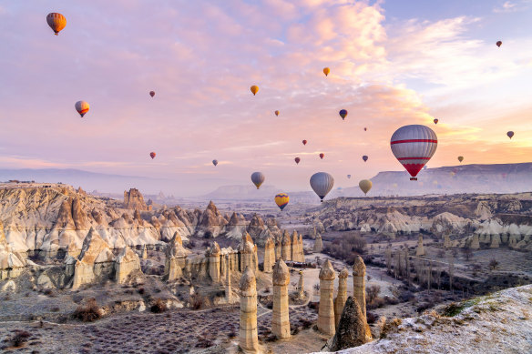 Cappadocia, one of the world’s scenic wonders for its odd rock formations.