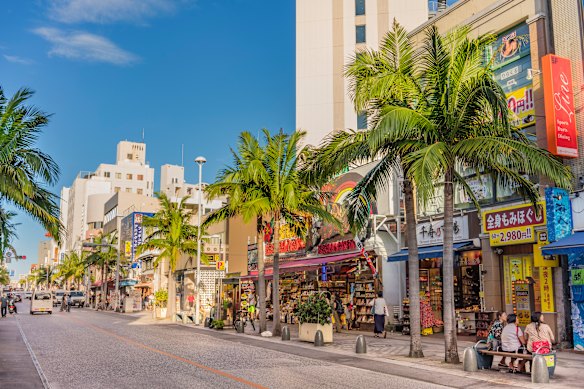 International Street in Naha. 