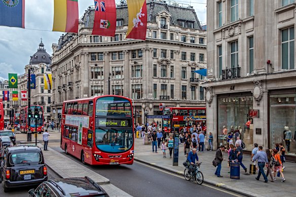 London Mayor Sadiq Khan approved plans this month to ban traffic from Oxford Street in London. 