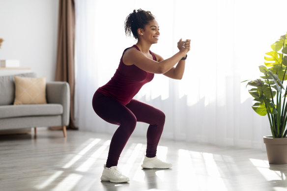 Squats need no equipment so you can do a few in the comfort of your own home while boiling the kettle. 