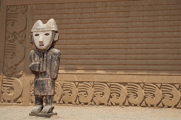 Remains of the historic city of Chan Chan, near Trujillo in Peru.