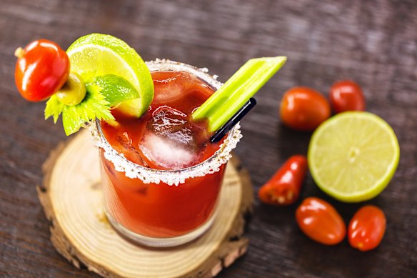 Et tu, hangover? A bloody caesar, for a brutal hangover.