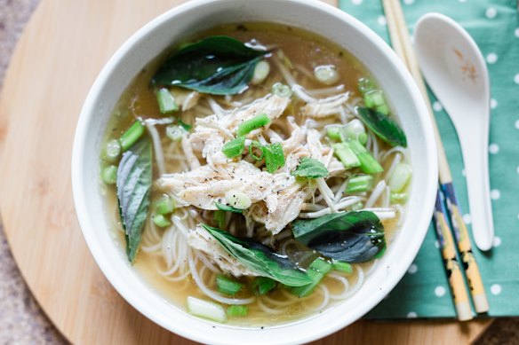 Gently coax your hangover into submission with a bowl of pho.
