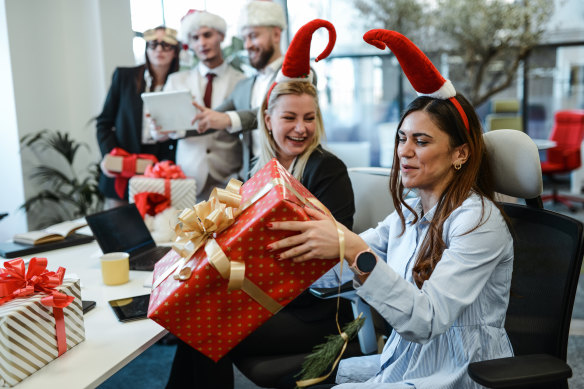 When shopping for a coworker, look to buy quality over quantity, experts say.