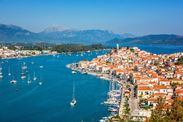 The waterfront at Poros.