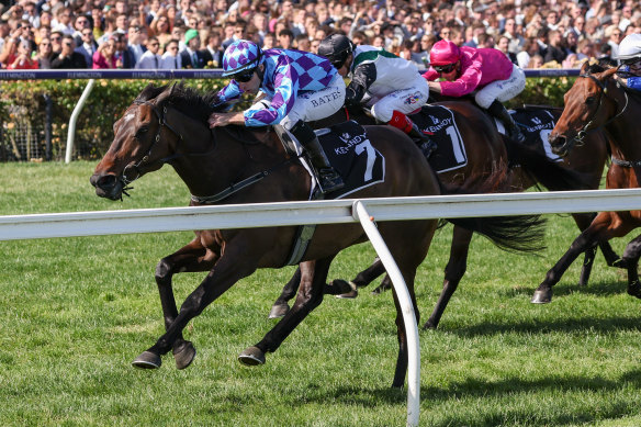 Do it again: Pride Of Jenni passes the finishing post.