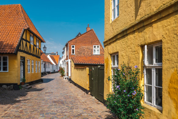 The medieval town of Ribe in Denmark.