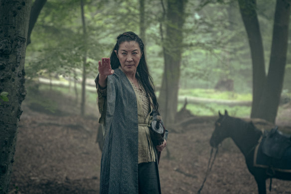 Michelle Yeoh arrives in the land of swords and sorcery in this prequel to The Witcher: Blood Origin.