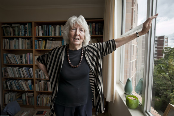 Elizabeth Harrower at her home in Cremorne at the time of publication of In Certain Circles 