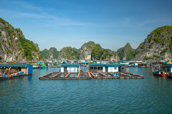 One of the traditional fishing villages that are now empty.