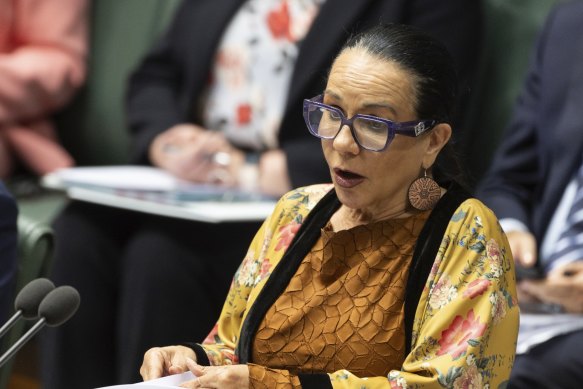 Minister for Indigenous Australians Linda Burney during Question Time today.