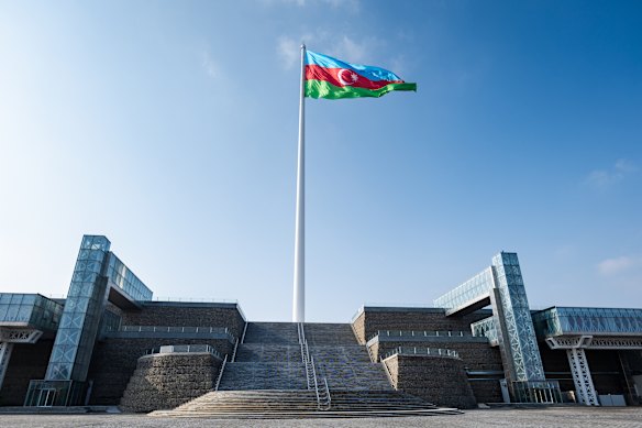 The largest flying flag in the world is in Baku in Azerbaijan, weighing more than 500 kilograms.