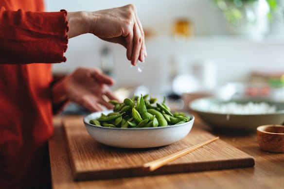 Edamame is a great source of plant protein and fibre.