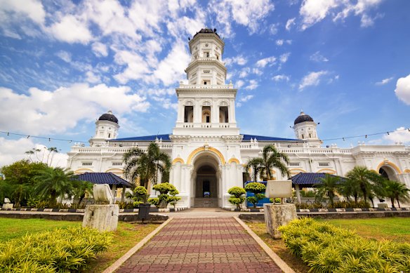 Sultan Abu Bakar Mosque in Johor Bahru, Malaysia.