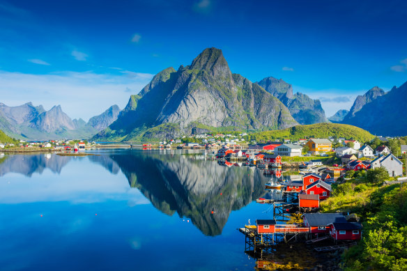 The stunningly scenic Lofoten Islands, Norway.