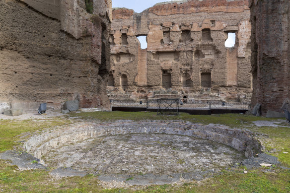 The Baths of Caracalla, completed in AD 217 by Emperor Caracalla.