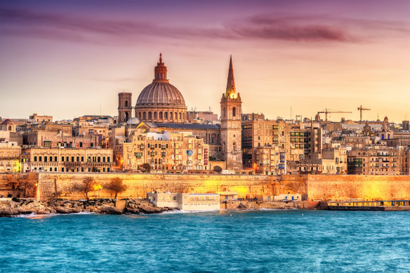 Valletta, Malta – easy access using public transport.