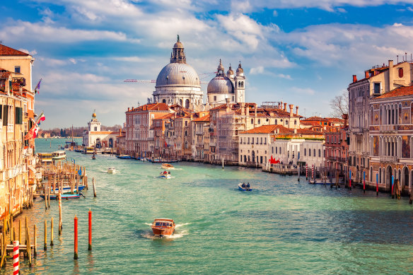 Grand Canal and Basilica Santa Maria della Salute.