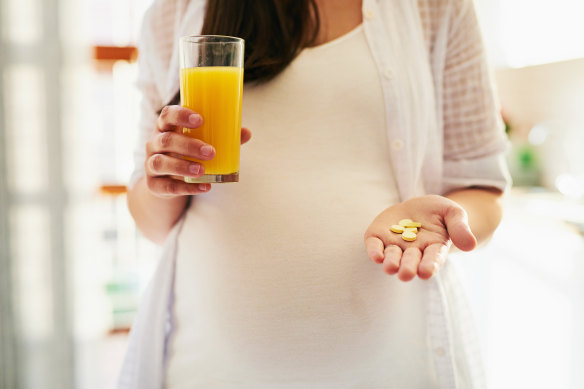 Pregnancy can cause low iron levels, but a supplement (and glass of orange juice) can help.