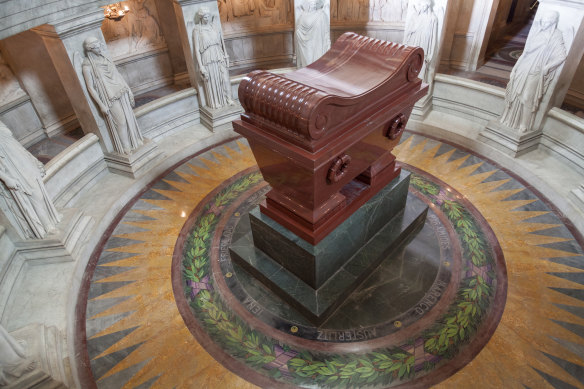 Napoleon’s tomb at the Invalides, Paris.