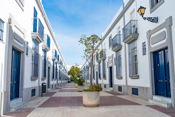 The white streets of Puerto de Santa Maria in Cadiz.