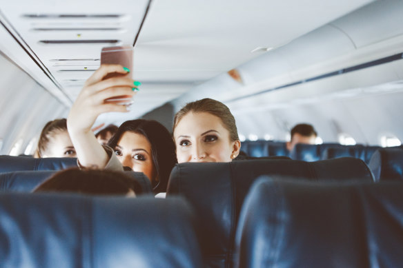 Influencers spend so much time filming and re-filming themselves they don’t actually get to enjoy the flight.