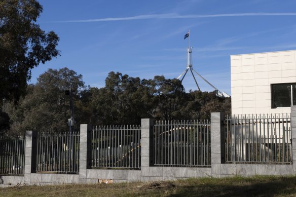 The site of the proposed second Russian embassy in Canberra. The government has announced it will cancel the lease.