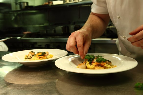 Skilled chefs are in short supply, supposedly because of Australia’s closed borders. 