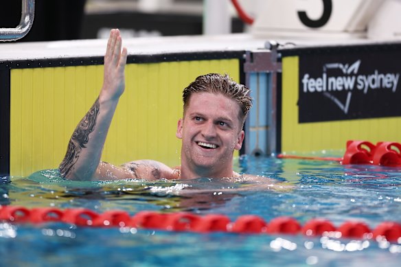 Sam Williamson won the men's 100m breaststroke on the opening night of Australia's swimming trials in Sydney. 