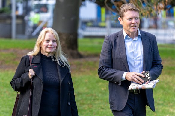 Damian Trewhella, former CEO of the Australian Film Institute, and ousted board member Jo Smith. 