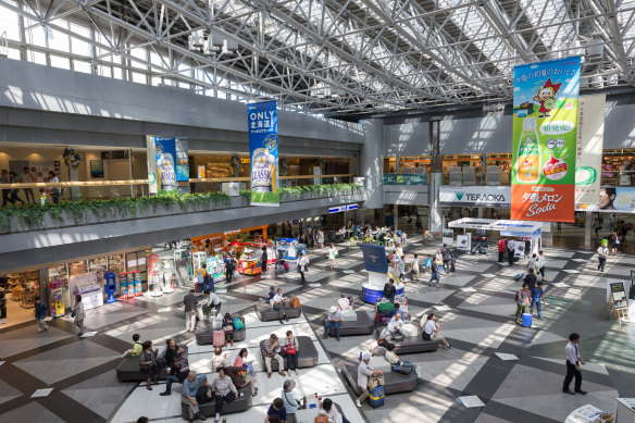 Sapporo’s New Chitose Airport has delicious eating options.