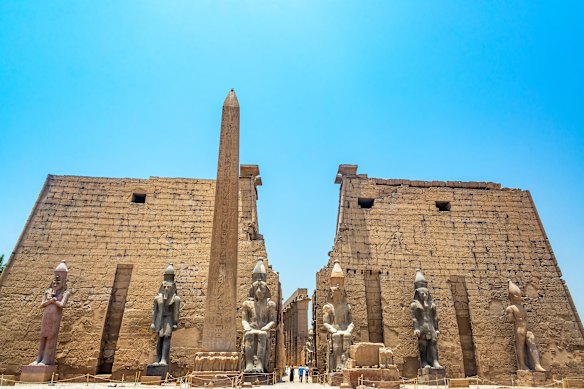 Entrance to Luxor Temple.