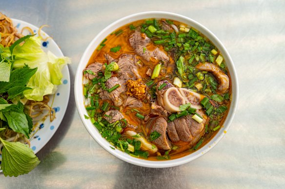 Hearty and hot… bun bo Hue.