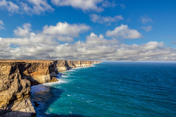 “Absolutely beautiful”: the Bunda Cliffs at the edge of Australia.