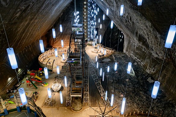 Salina Turda is an abandoned salt mine that’s been turned into an underground theme park.