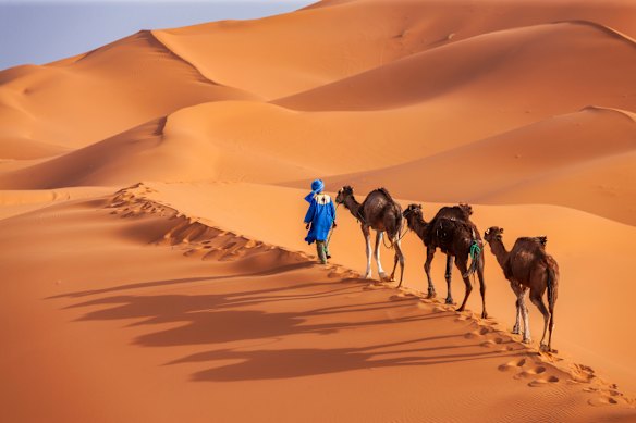 The nomadic Tuareg people inhabit the Sahara Desert. 