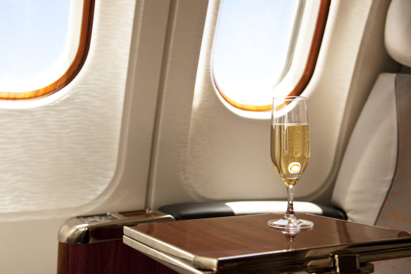 Alcohol … best to steer clear if you want to avoid jetlag.
