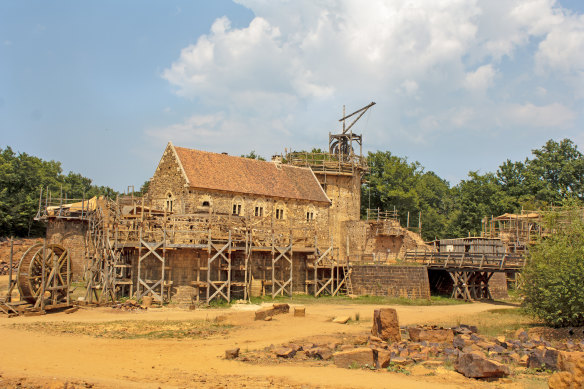 Guedelon in Burgundy is being constructed from scratch using 13th century manual building techniques.