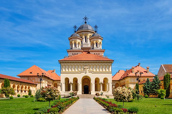 Coronation Cathedral in Alba Iulia was built for the coronation of King Ferdinand I and Queen Marie in 1922.