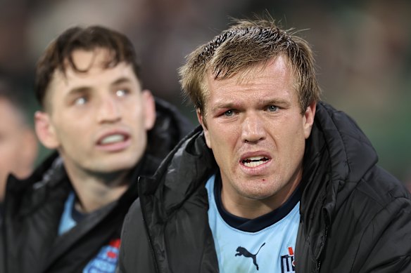Jake Trbojevic during the 2024 Origin series.