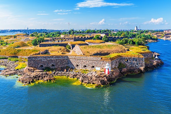 Suomenlinna sea fortress in Helsinki, Finland.