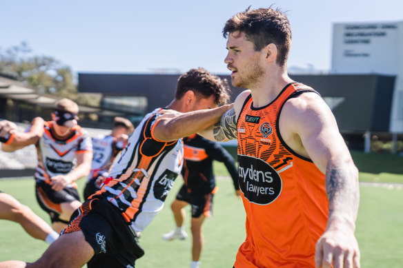 Wests Tigers recruit John Bateman is in line to make his club debut on Sunday.
