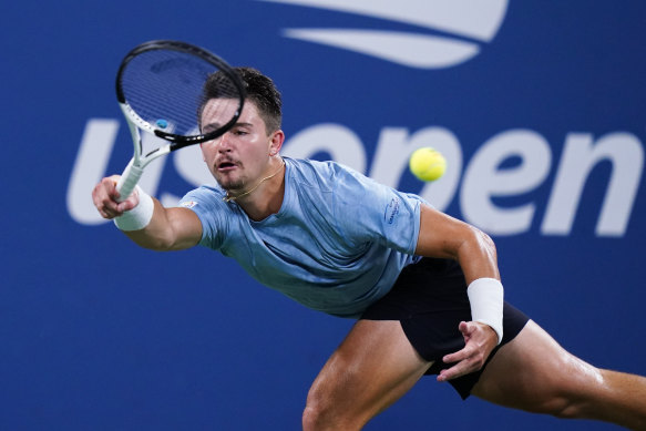 JJ Wolf was outclassed by Nick Kyrgios at the US Open.